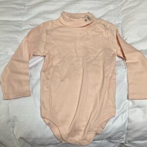 New Janie and Jack pink turtleneck onesie, size 18-24 months